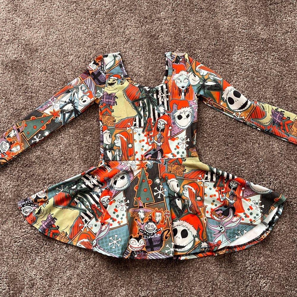 Wild Rich Kids Leotard Dress Long sleeve Nightmare Before Christmas